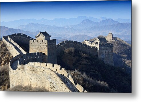 great Wall Metal Print featuring the photograph The Great Wall - China by Brendan Reals