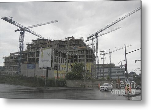 Montreal Metal Print featuring the photograph The Making of a Super Hospital by Reb Frost