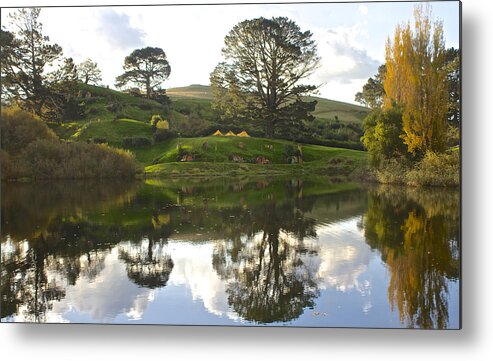 Autumn Metal Print featuring the photograph The Shire Middle Earth by Venetia Featherstone-Witty