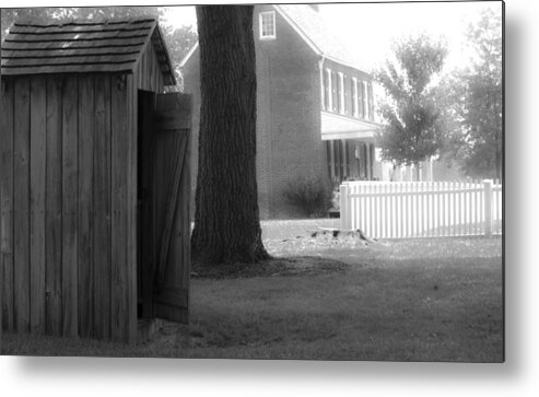 Appomattox Metal Print featuring the photograph Meeks Outhouse by Teresa Mucha