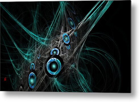 Fractal Art Metal Print featuring the digital art Time and Dimension by Adam Vance