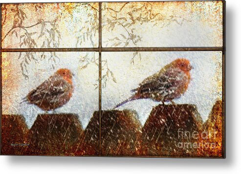  Birds Metal Print featuring the digital art Winter's Song by Rhonda Strickland