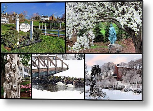 Brewster Gardens Metal Print featuring the photograph Brewster Gardens Collage by Janice Drew