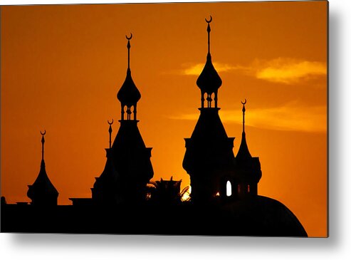 Fine Art Photography Metal Print featuring the photograph Minarets over Tampa #1 by David Lee Thompson