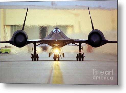 Science Metal Print featuring the photograph Sr-71 Blackbird, 1990s #1 by Science Source