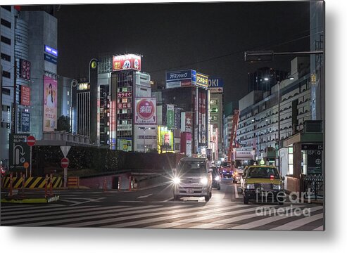Pedestrians Metal Print featuring the photograph Tokyo Streets, Japan by Perry Rodriguez