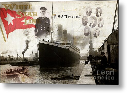 Titanic Newspaper Metal Print featuring the photograph RMS Titanic by Jon Neidert