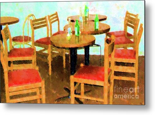 Chairs Metal Print featuring the photograph After Party by Debbi Granruth