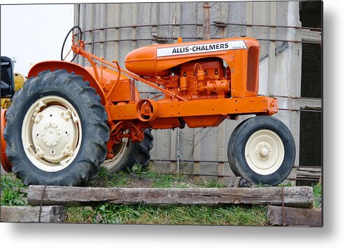 Allis Chalmers Tractor Metal Print featuring the photograph Allis Chalmer Series IV by David Bearden