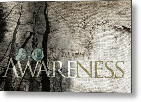 Bio Metal Print featuring the photograph bioAWARENESS V by Char Szabo-Perricelli