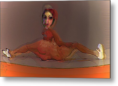 Nude Metal Print featuring the digital art Doll by Noredin Morgan