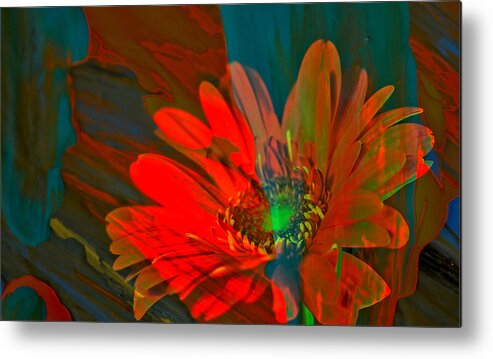 Abstract Metal Print featuring the photograph Dreaming of flowers by Jeff Swan