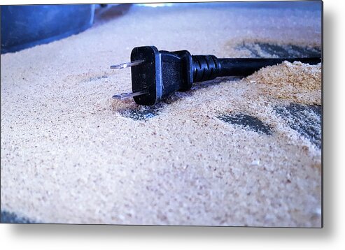 Saw Metal Print featuring the photograph Dust on the Floor by Ric Schafer