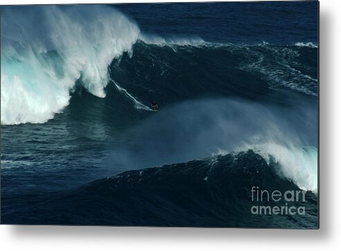 Extreme Sports Metal Print featuring the photograph Extreme Surfing Hawaii 16 by Bob Christopher