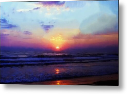 Folly Beach South Carolina Sunrise Metal Print featuring the photograph Folly Beach South Carolina Sunrise by Bellesouth Studio