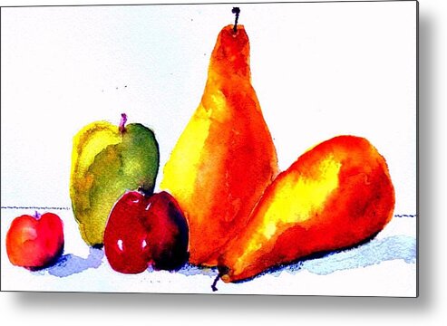 Fruit Metal Print featuring the painting Fruit by Anne Duke