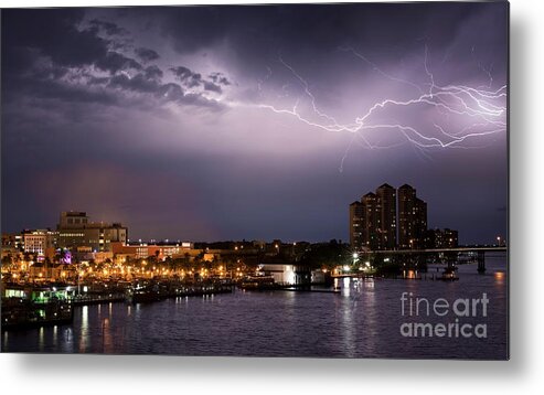 Lightning Metal Print featuring the photograph High Point Place Nights by Quinn Sedam