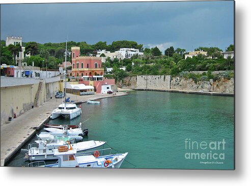 Cityscape Metal Print featuring the photograph Italian Harbor - Puglia by Italian Art