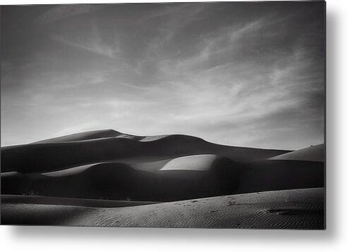 Imperial Sand Dunes Metal Print featuring the photograph Just Tryin' to Find Some Peace by Laurie Search