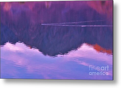 Lake Cahuilla Metal Print featuring the photograph Lake Cahuilla Reflection by Michele Penner