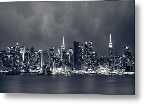 New York City Metal Print featuring the photograph Light Will Drive Out Darkness by Elvira Pinkhas