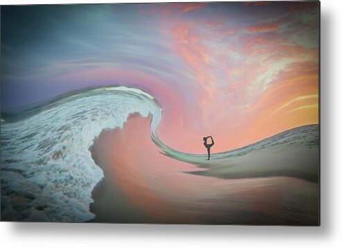 Sunset Metal Print featuring the photograph Magical Beach Sunset by Beth Venner