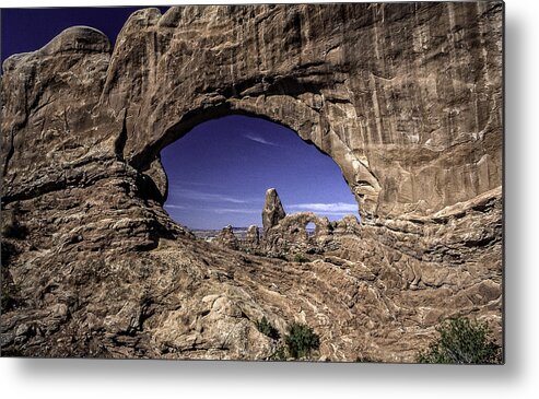 Utah Metal Print featuring the photograph North Window, Arches by Gary Shepard