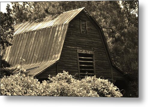 Barn Metal Print featuring the photograph Old Country Barn by Eileen Brymer