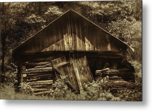 Buildings Metal Print featuring the photograph Old Days Gone By by Elaine Malott