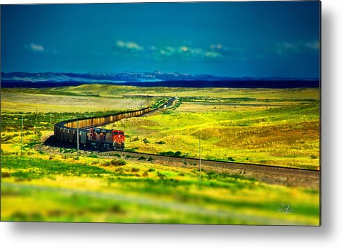 Freight Metal Print featuring the photograph On The Rails by Russ Harris