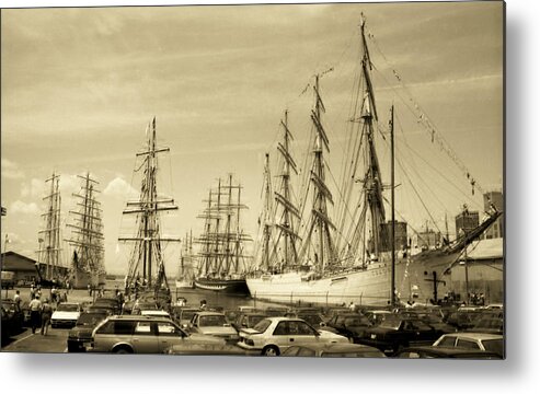 Boats Metal Print featuring the photograph Operation Sail 1992 Brooklyn by John Schneider
