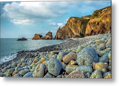 Pebbles Metal Print featuring the photograph Pebbles on the Beach by Nick Bywater