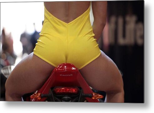 Motorcycle Metal Print featuring the photograph Rear View by Lawrence Christopher