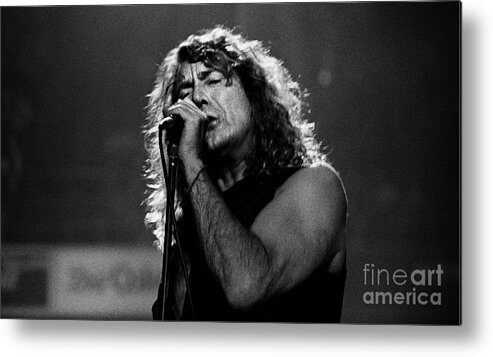 Robert Plant Metal Print featuring the photograph Robert Plant-0041 by Timothy Bischoff