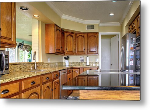 Kitchen Metal Print featuring the photograph Shining Kitchen by Jeff Kurtz