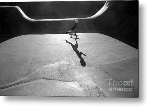 Fearless Metal Print featuring the photograph Planet Skateboard by Ross Lewis