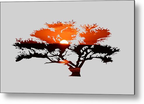 Tree Metal Print featuring the photograph Sunrise Tree by Whispering Peaks Photography