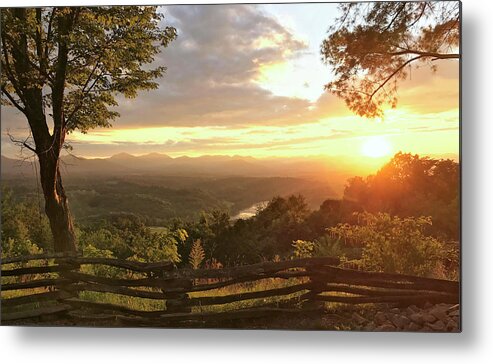 Sunset Metal Print featuring the photograph Sunset Over the Blue Ridge Mountains by Paul Schreiber