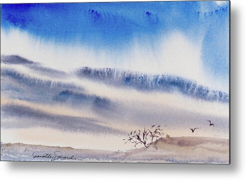 Australia Metal Print featuring the painting Tasmanian skies never cease to amaze and delight. by Dorothy Darden