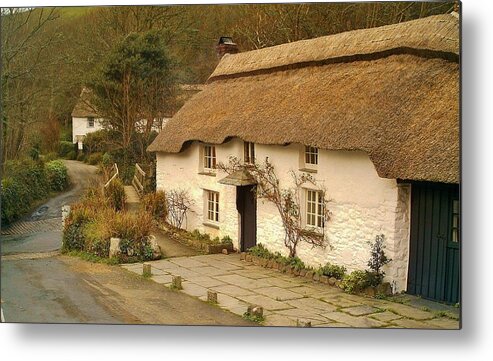 Thatched Cottage Metal Print featuring the photograph Thatched Cottage by Ford by Richard Brookes