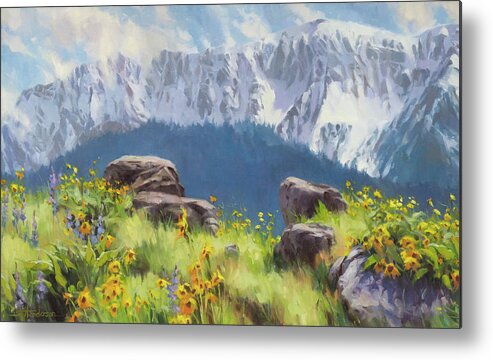 Northwest Metal Print featuring the painting The Land of Chief Joseph by Steve Henderson