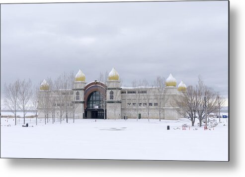 Salt Palace Metal Print featuring the photograph The Salt Palace in Winter by Cathy Anderson