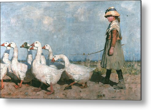 Scottish Painters Metal Print featuring the painting To Pastures New by James Guthrie