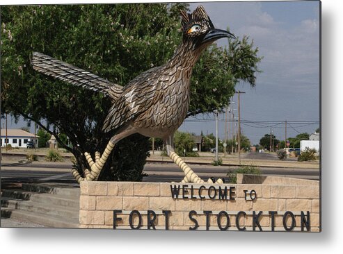 Fort Stockton Metal Print featuring the photograph Welcome to Fort Stockton by Tikvah's Hope