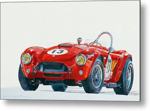 Cobra Metal Print featuring the painting 289 Cobra Competition #1 by David Lloyd Glover