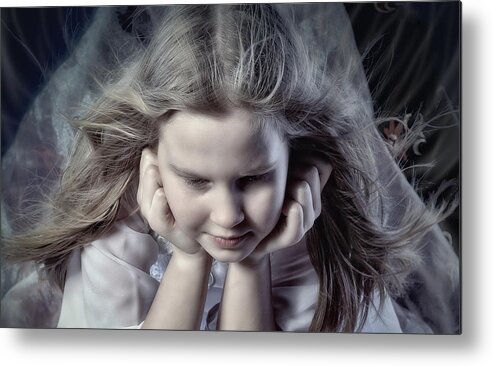 Kid Metal Print featuring the photograph Angel #4 by Dmitry Laudin