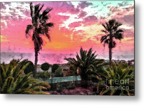 Sunset Metal Print featuring the digital art Another Sunset by Bill King