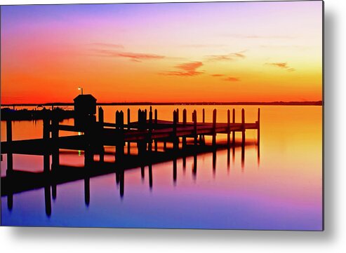 Dock Metal Print featuring the photograph Dock of the bay by Bill Jonscher