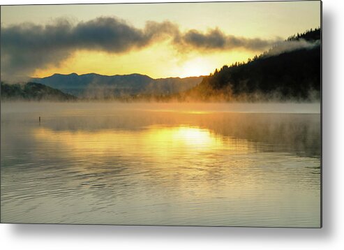 Sunrise Metal Print featuring the photograph Donner Lake by Janet Kopper
