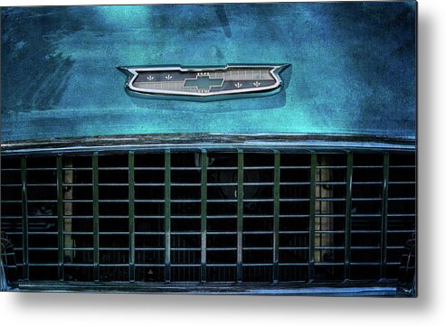 Chevy Metal Print featuring the photograph Grill by Elin Skov Vaeth